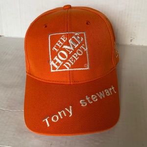 Vintage NASCAR Collectible Tony Stewart #20 Orange Adjustable Baseball Hat Men